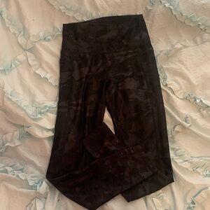 Kids Black Camouflage Leggings DSG size M10-12